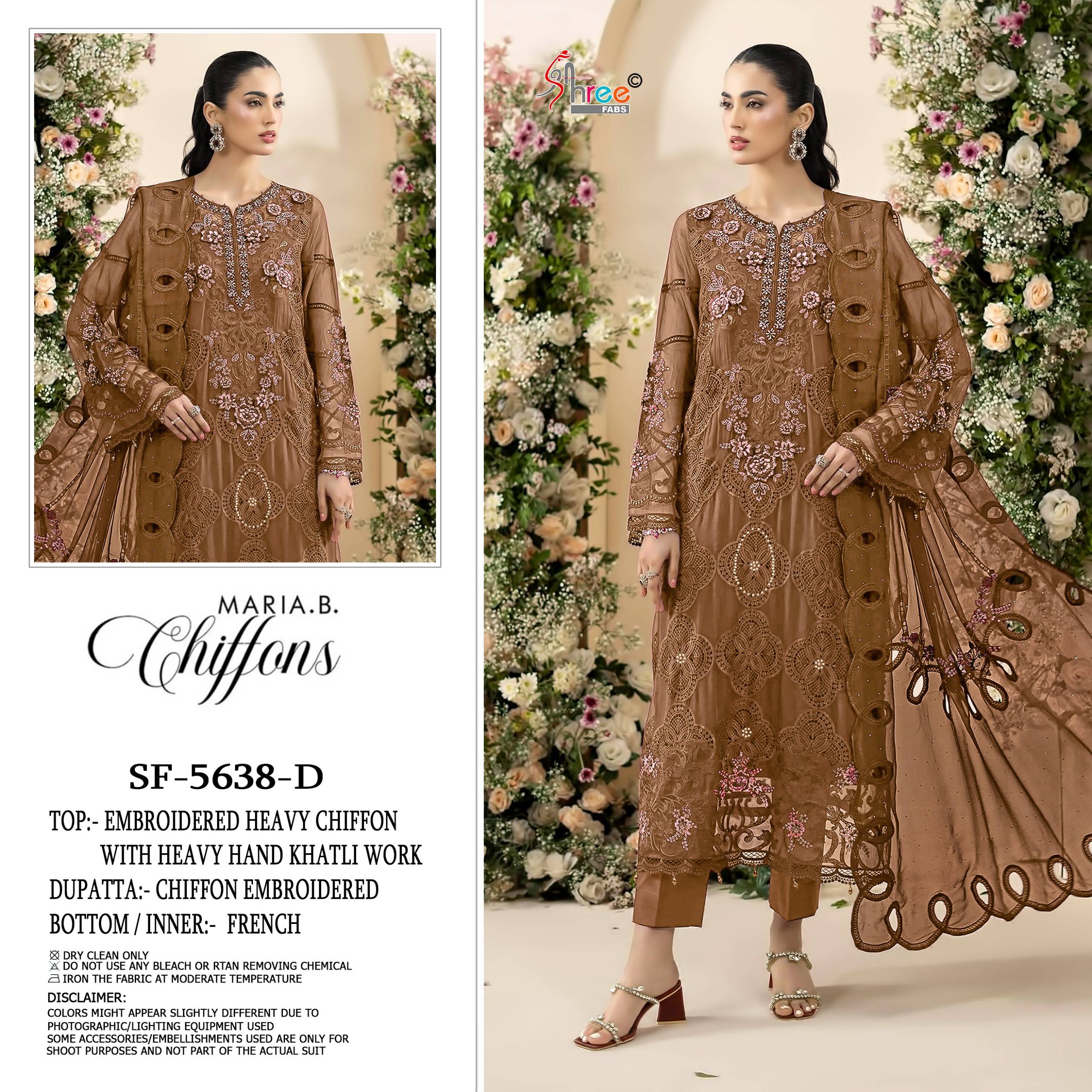 D-5638 SERIES BY SHREE FABS Indian Traditional casual wear Pakistani Chiffon dresses At Wholesale Price